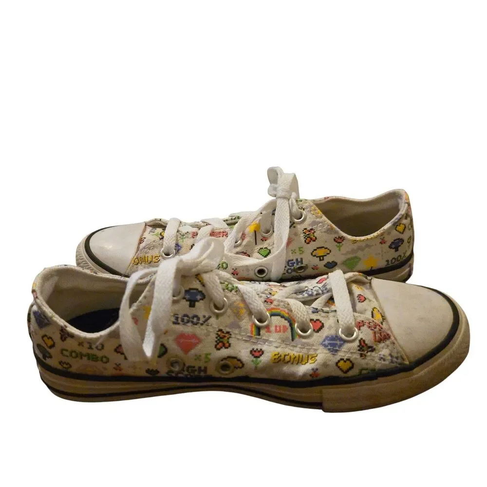 Converse Chuck Taylor All Star Ox Game Canvas Kids Shoes US Size 3 Preppy Skater